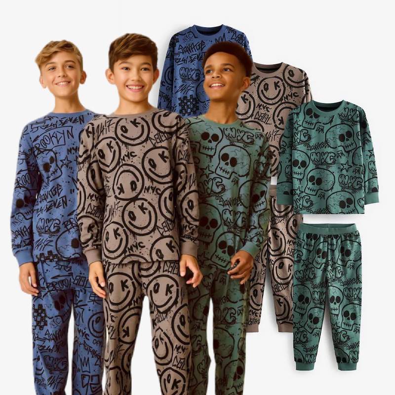 ست بلوز شلوار راحتی پسرانه دخترانه برند نکست کد8700