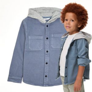 کت جین پسرانه بچگانه کلاهدار کد162