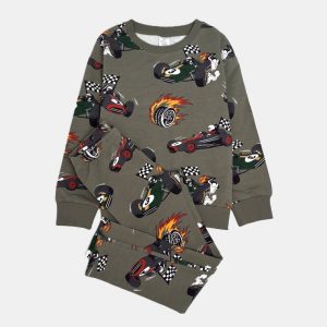 ست پلیور و شلوار بچه گانه لیندکس طرح ماشین کد152