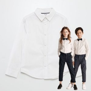 پیراهن پسرانه بچه گانه مجلسی ساده کد2001