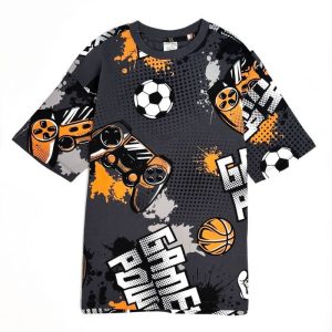 تیشرت بچه گانه پسرانه طرح توپ کد522