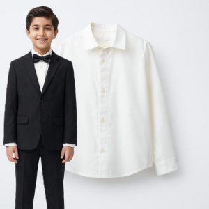 پیراهن پسرانه مجلسی سفید برند زارا کد648