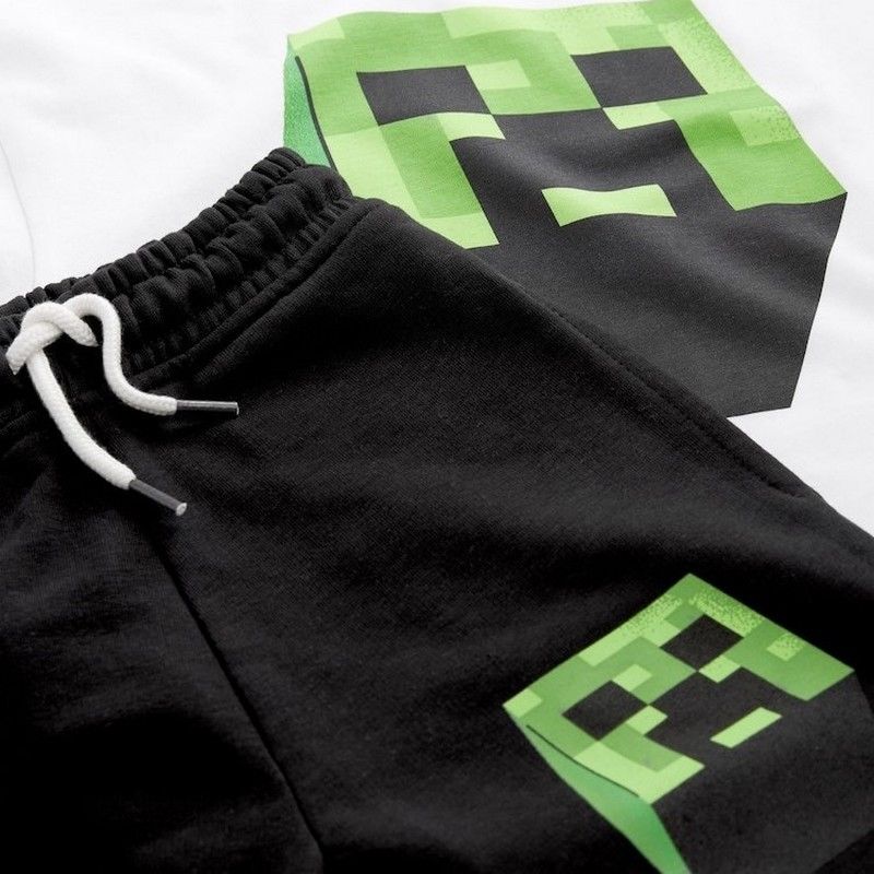 ست تیشرت و شلوارک بچه گانه طرح ماینکرفت