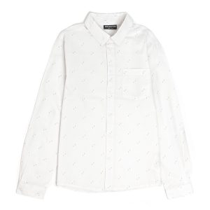 پیراهن پسرانه آستین بلند رنگ سفید کد0249