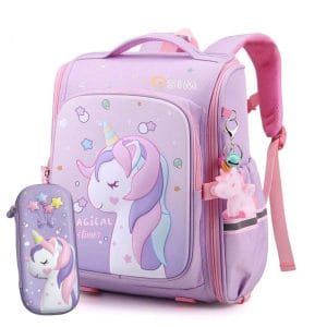 کوله پشتی دخترانه طرح یونیکورن مناسب برای مدرسه