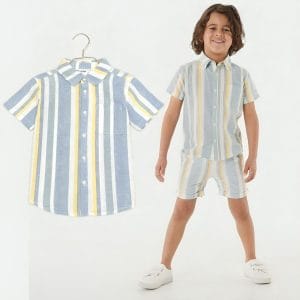 پیراهن پسرانه جنس لینن برند Anko کدb164