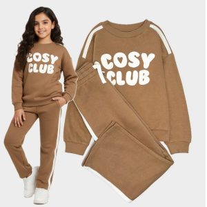 ست لباس راحتی دخترانه پاییزه توکرکی کد0229