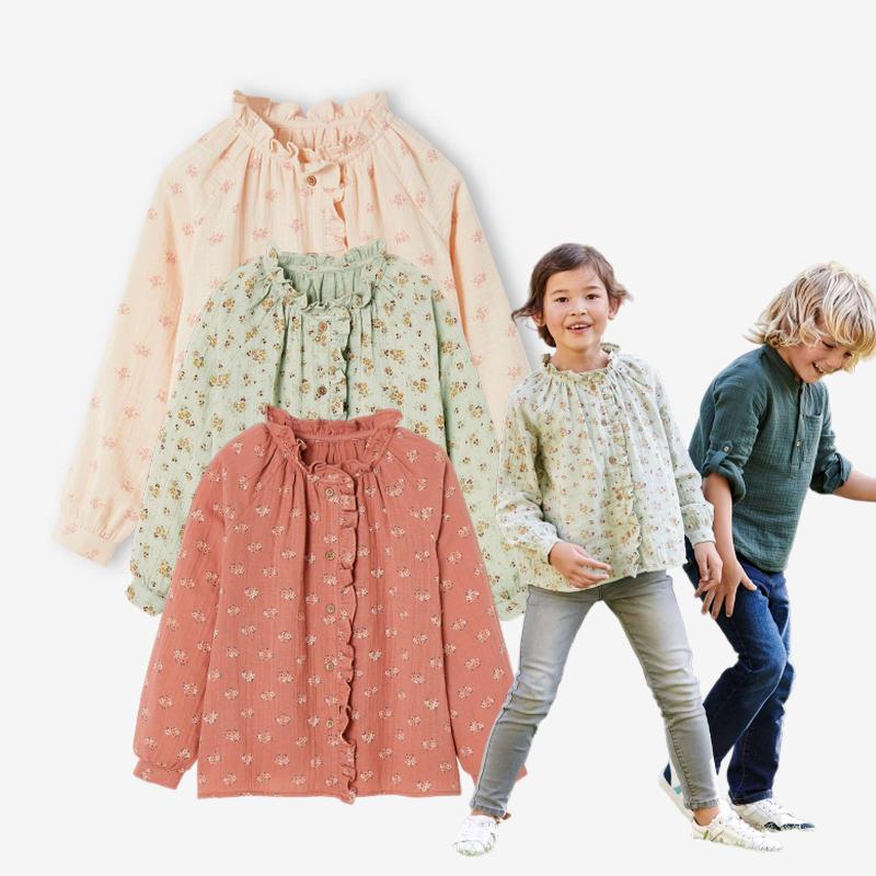 شومیز دخترانه شیک طرح گلدار کدb384