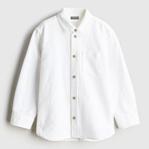 پیراهن پسرانه سفید ساده برند Destination کد986