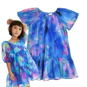 پیراهن دخترانه مجلسی شیک برند نکست کد0123