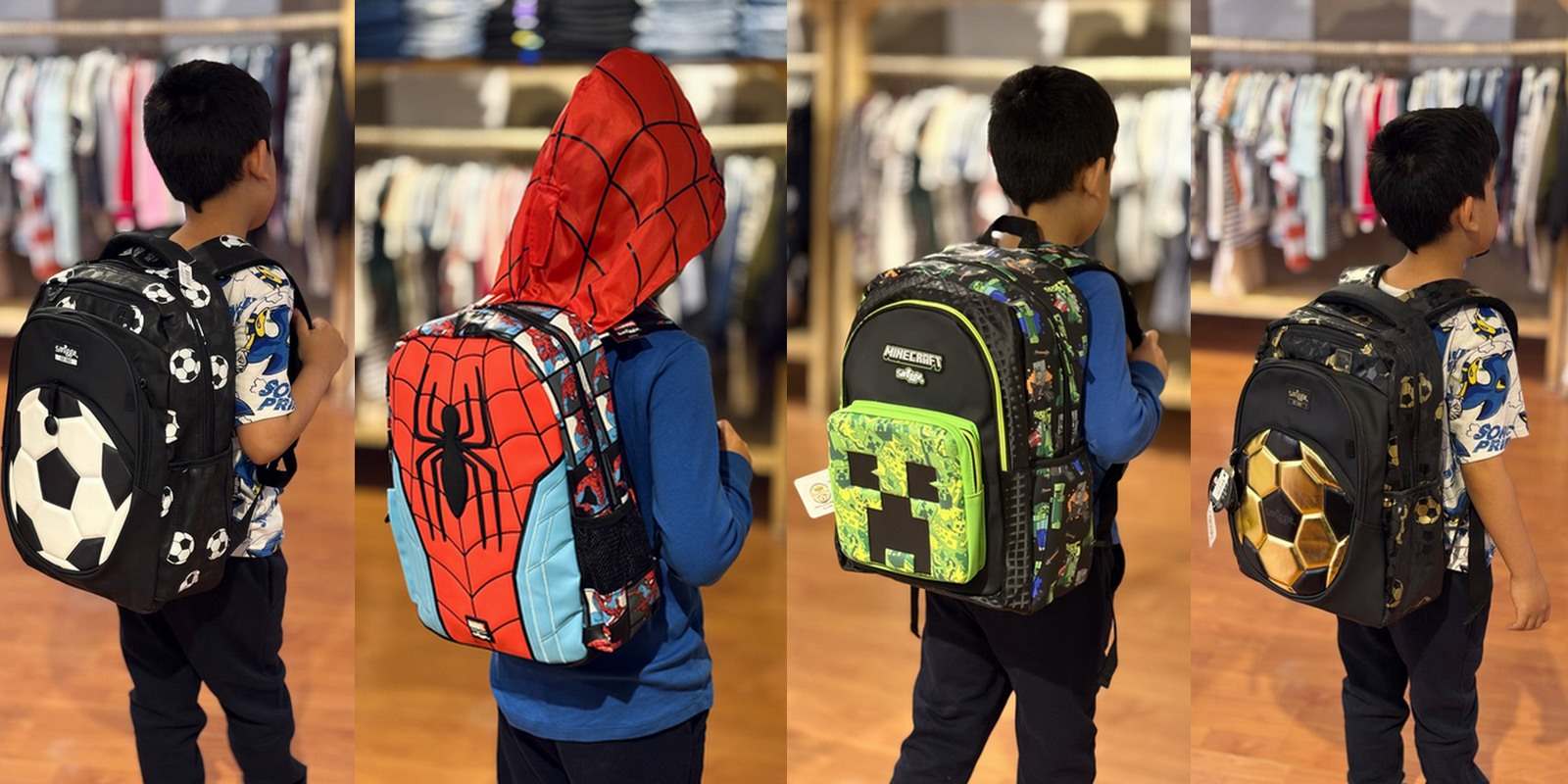 انواع کوله پشتی پسرانه و دخترانه برند اسمیگل smiggle فروشگاه برندپوش