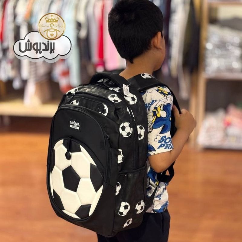 خرید کوله پشتی پسرانه طرح توپ برند اسمیگل اورجینال