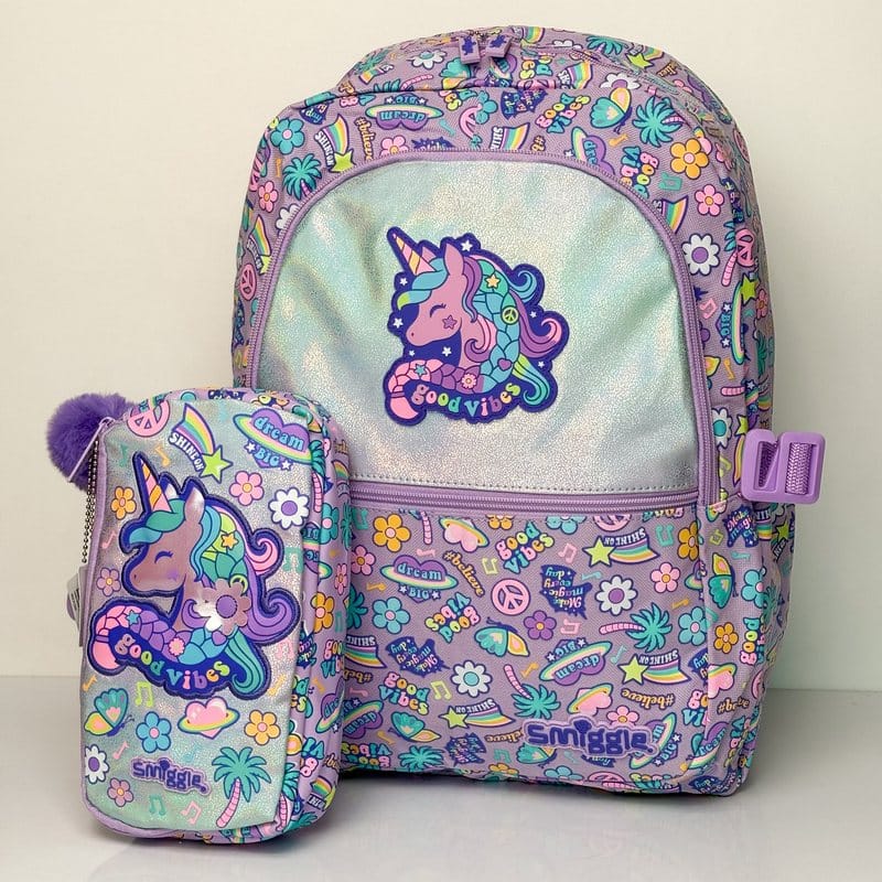 ست کوله پشتی و جامدادی یونیکورن دخترانه اسمیگل