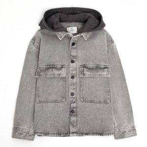 کت جین پسرانه اسپرت کلاهدار برند Denim کد686