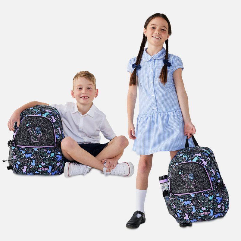 کیف مدرسه دخترانه اسمیگل طرح اکلیلی کد2660